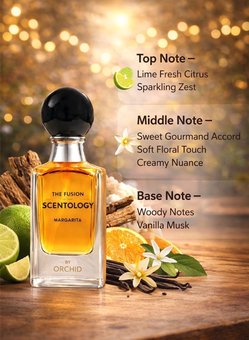 أوركيد عطر ذا فيوجن سينتولوجي مارغريتا يونيسكس – عطر غورماند وخشبي ماء العطر 100 مل | رائحة حلوة ودافئة للرجال والنساء - Image 2